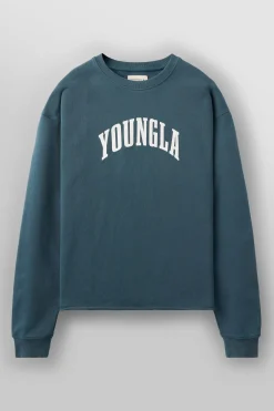 Shirts<Youngla 826-Uni Crewneck Black Wash|Brown Wash|Off-White Wash|Orange Wash