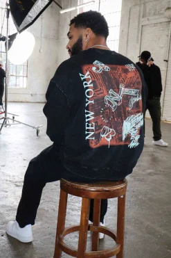 Outerwear<Youngla 565-Us Tour Crewnecks Chicago|Houston|Los Angeles|Miami