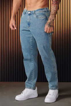 Pants & Jeans<Youngla 611-Utility Jeans Black|Blue Wash
