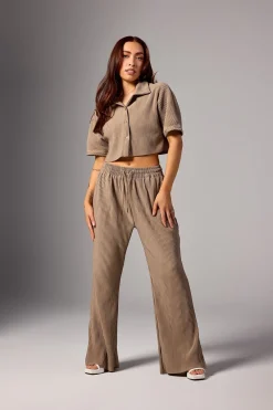 Joggers & Pants<Youngla W244 Aria Pleated Pants Black|Light Blue|Taupe