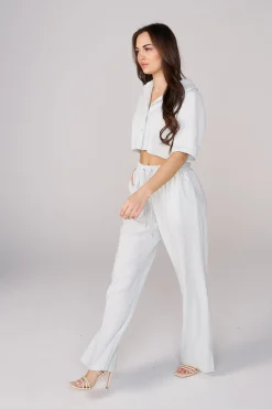 Joggers & Pants<Youngla W244 Aria Pleated Pants Black|Light Blue|Taupe