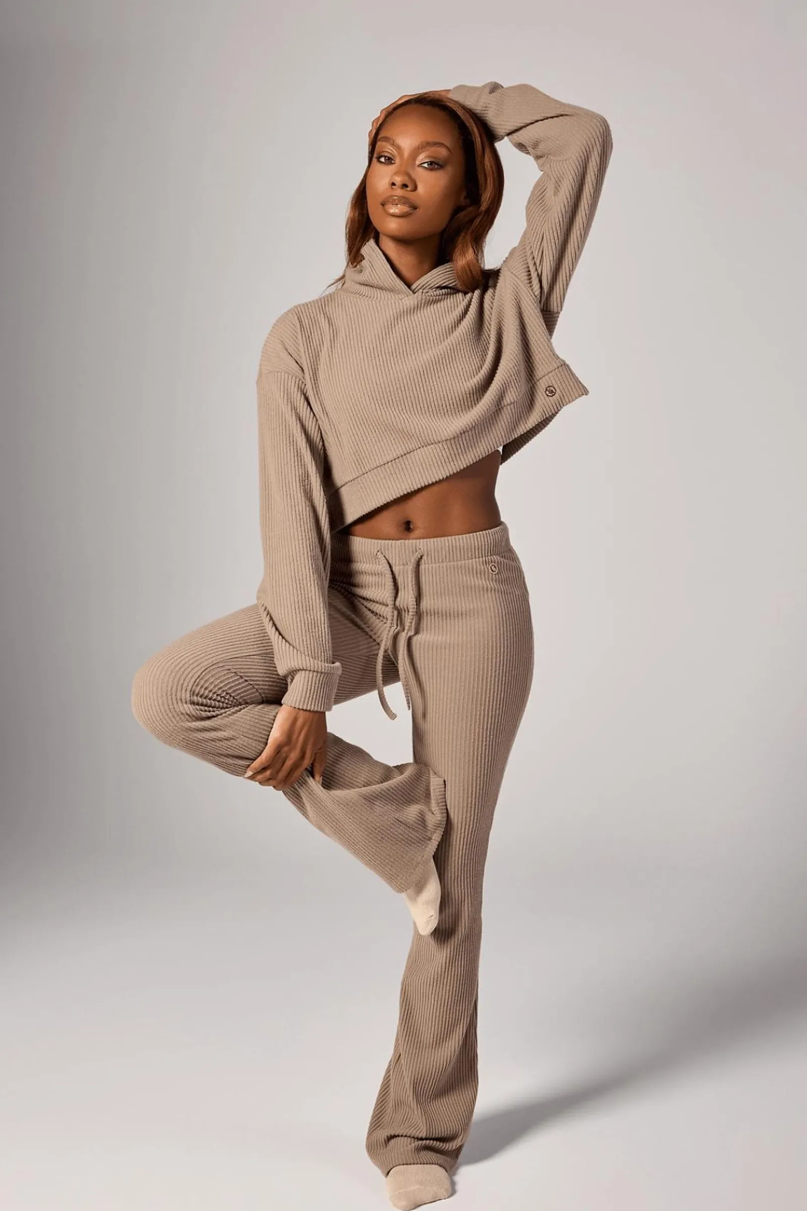 Joggers & Pants<Youngla W245 Ava Flare Pants Black|Blue|Cream|Mauve