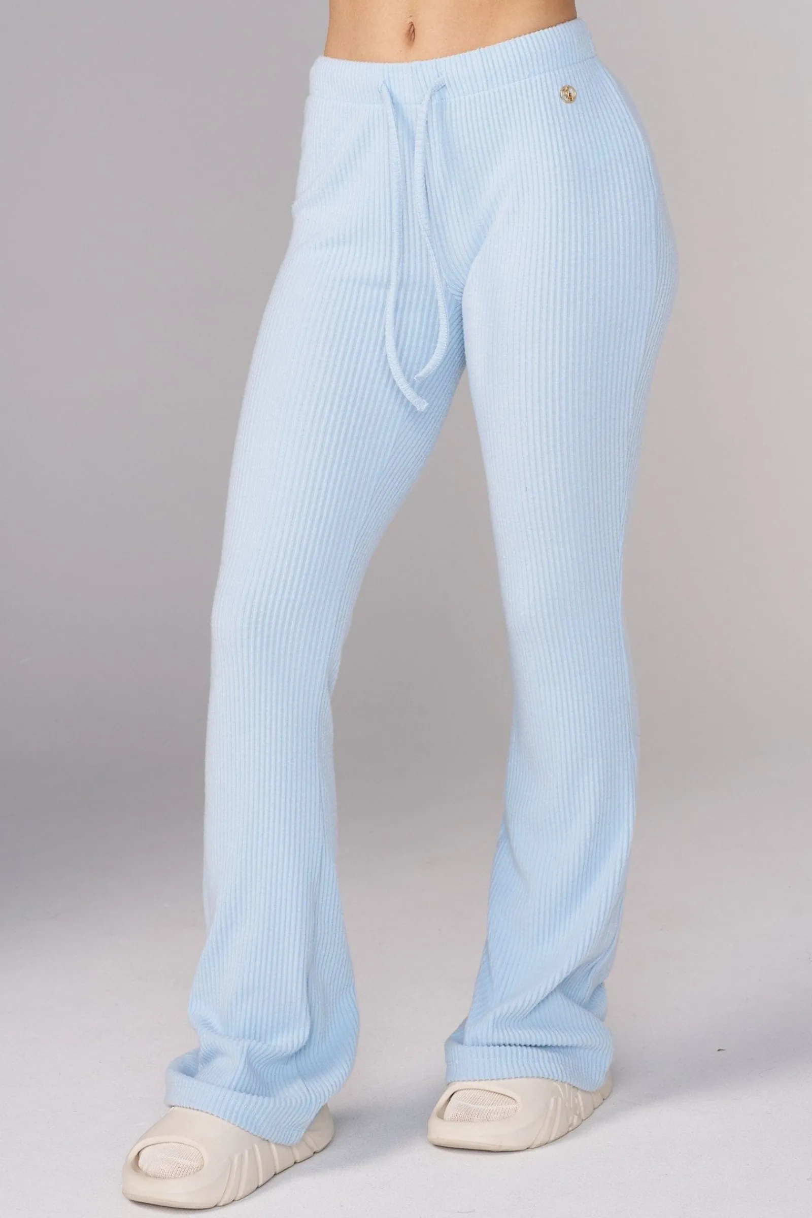 Joggers & Pants<Youngla W245 Ava Flare Pants Black|Blue|Cream|Mauve