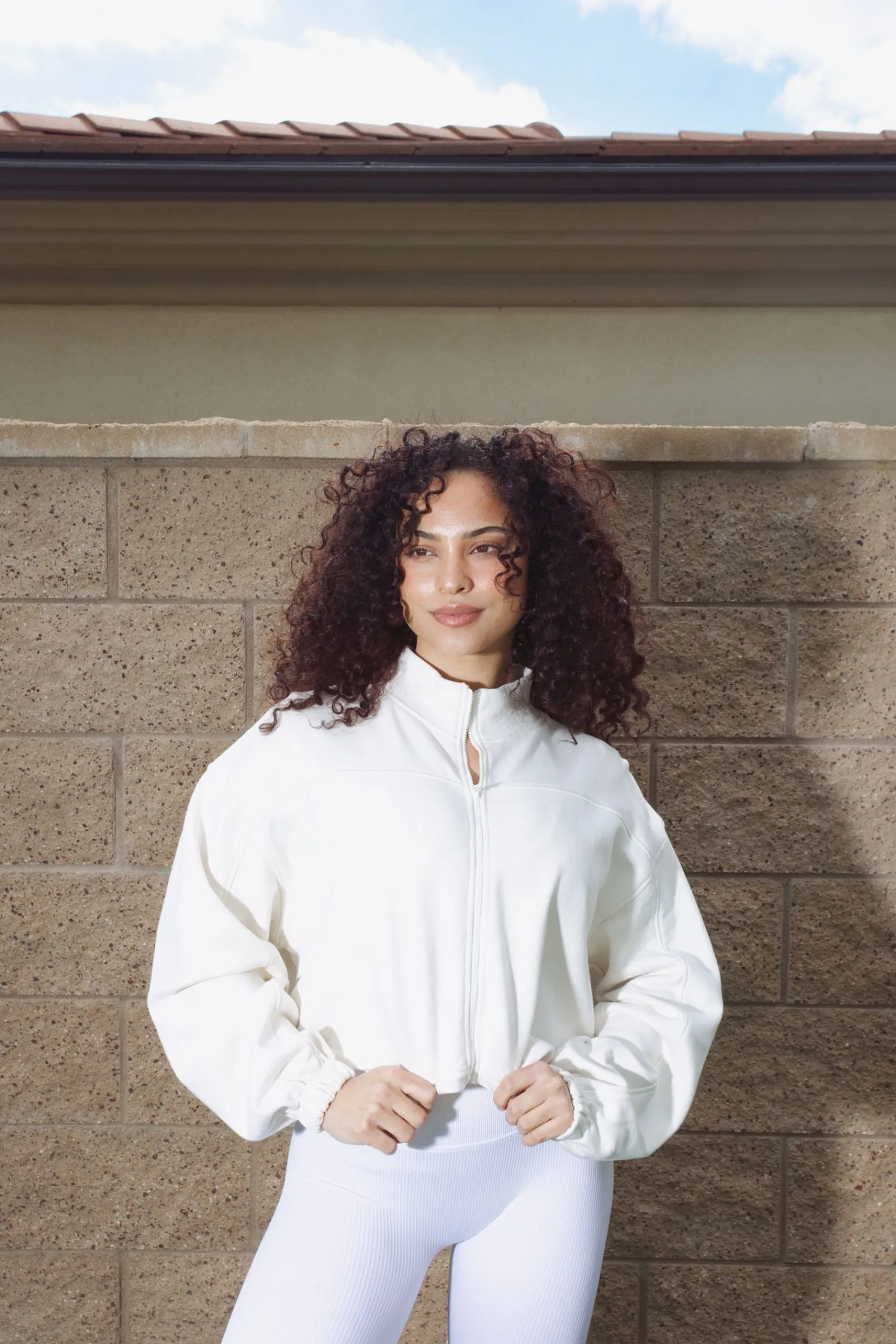 Outerwear<Youngla W544 Breeze Zip-Up Black|Blue|Cream|Pink