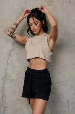 Tops<Youngla W321 Cloud Modal Tank Light Taupe|Sage Green|Coconut Milk|Black