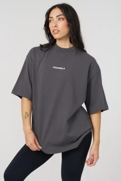 Tops<Youngla W440 Digital Oversized Tee Black|Charcoal|Off-White|Olive