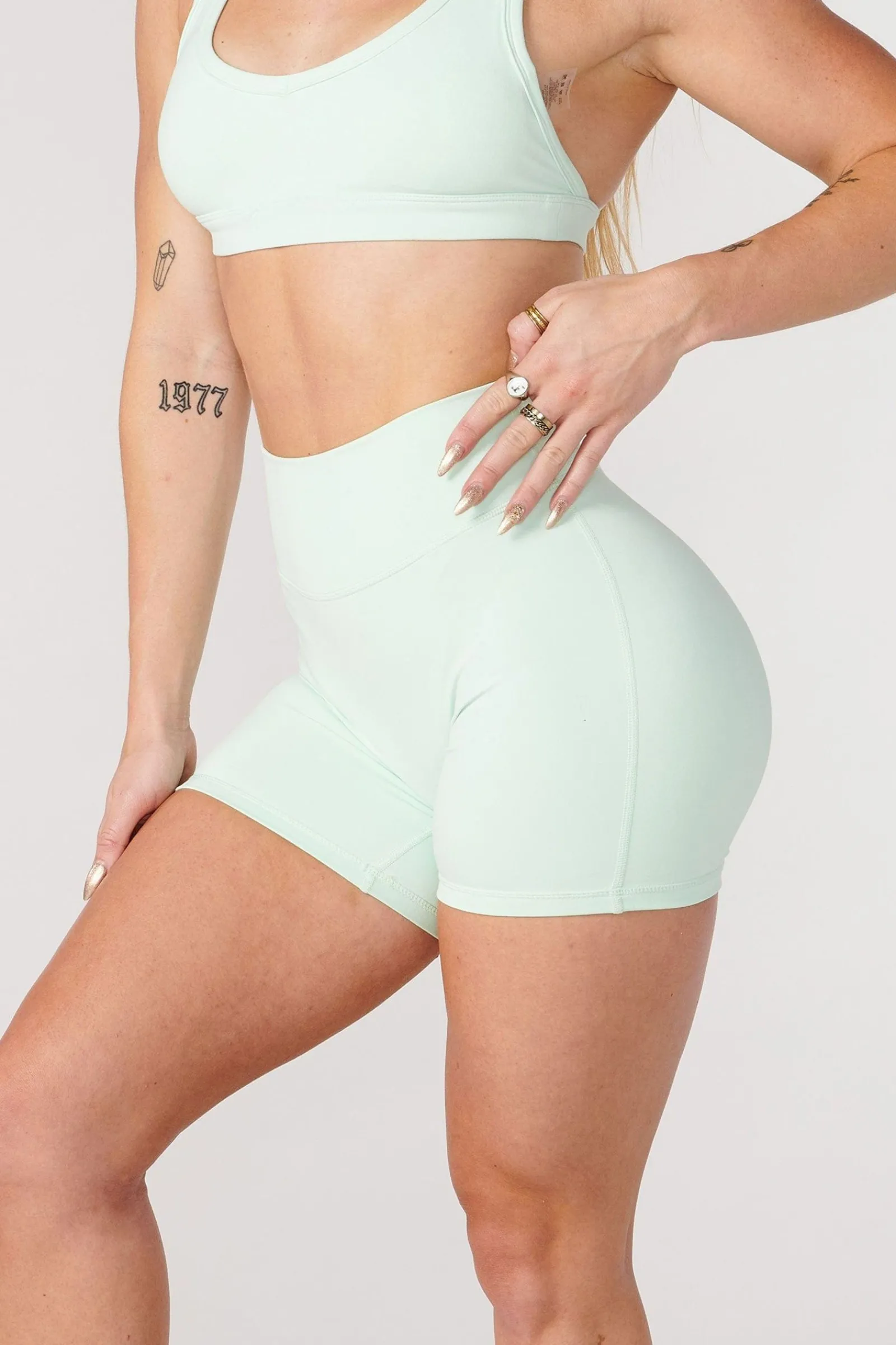 Shorts<Youngla W112 Effortless Biker Shorts Black|Mint Green|Baby Lavender|Lilac Pink