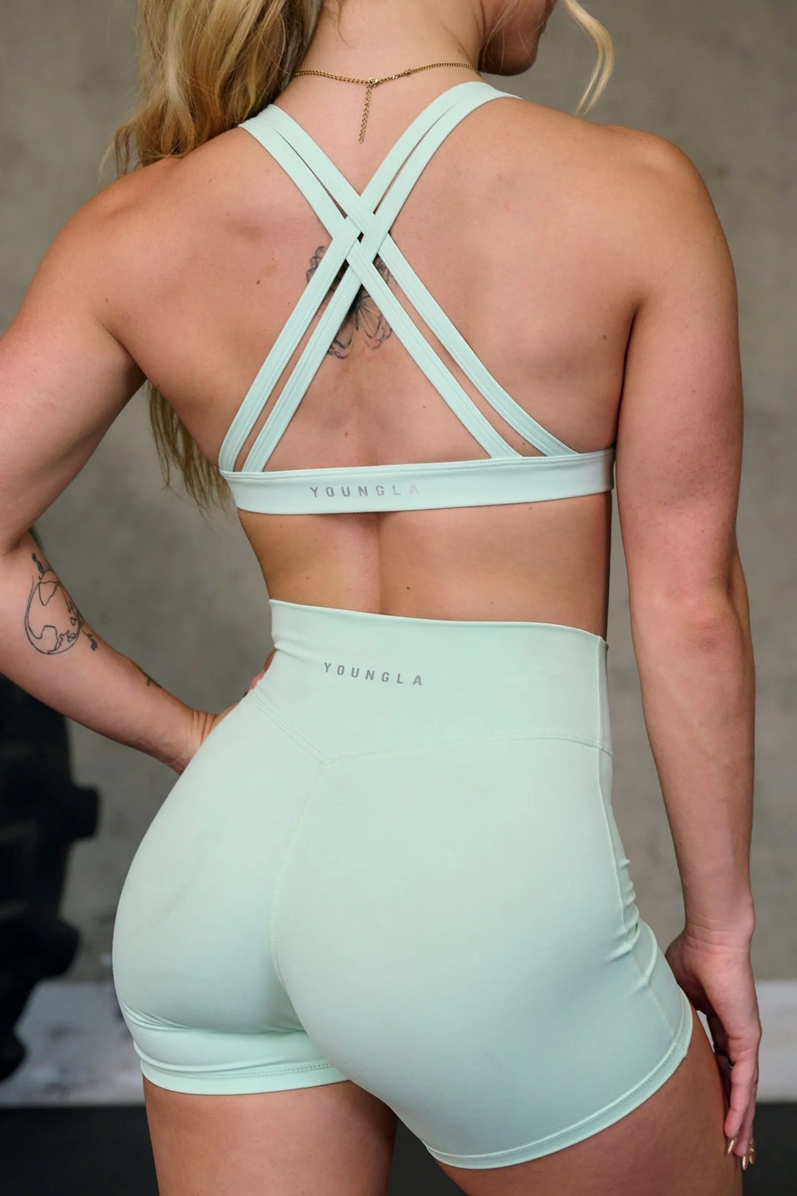 Shorts<Youngla W112 Effortless Biker Shorts Black|Mint Green|Baby Lavender|Lilac Pink