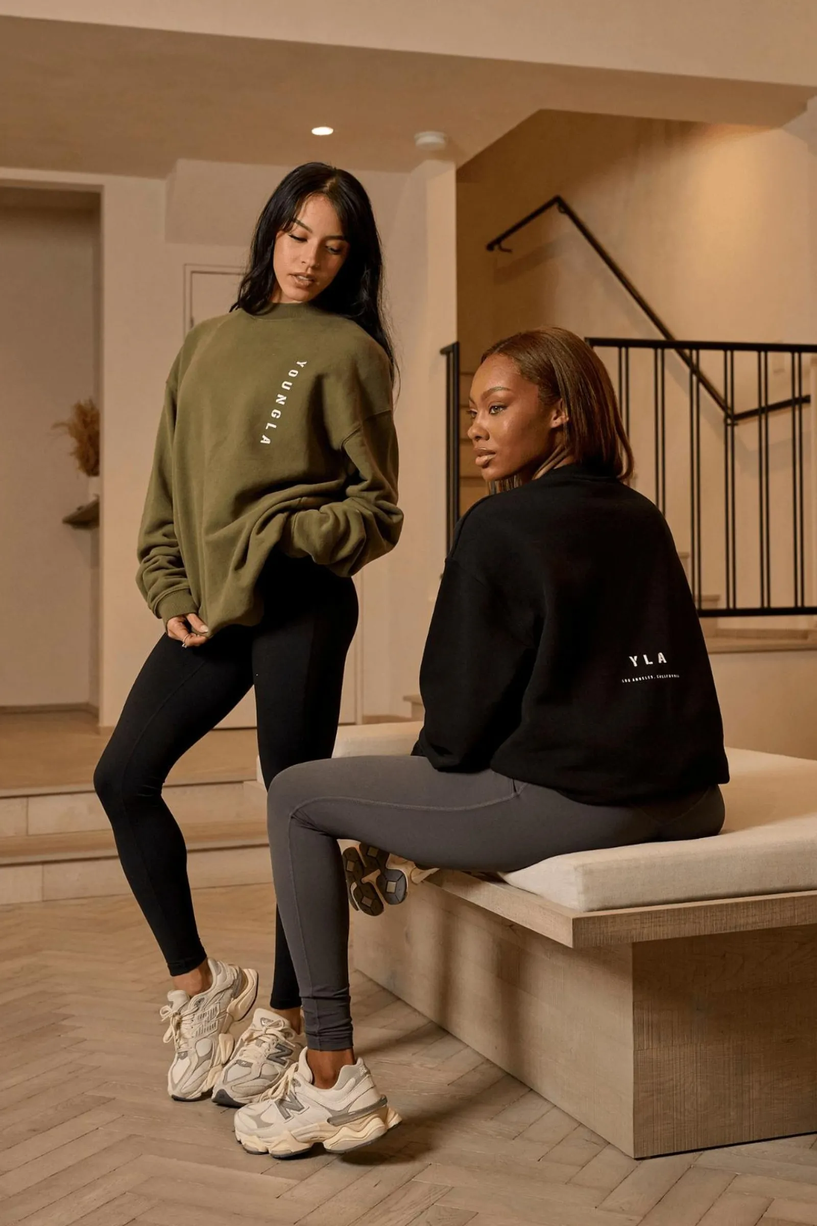 Outerwear<Youngla W539 Eternal Crewneck Black|Charcoal|Eggplant|Off-White