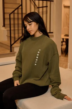 Outerwear<Youngla W539 Eternal Crewneck Black|Charcoal|Eggplant|Off-White