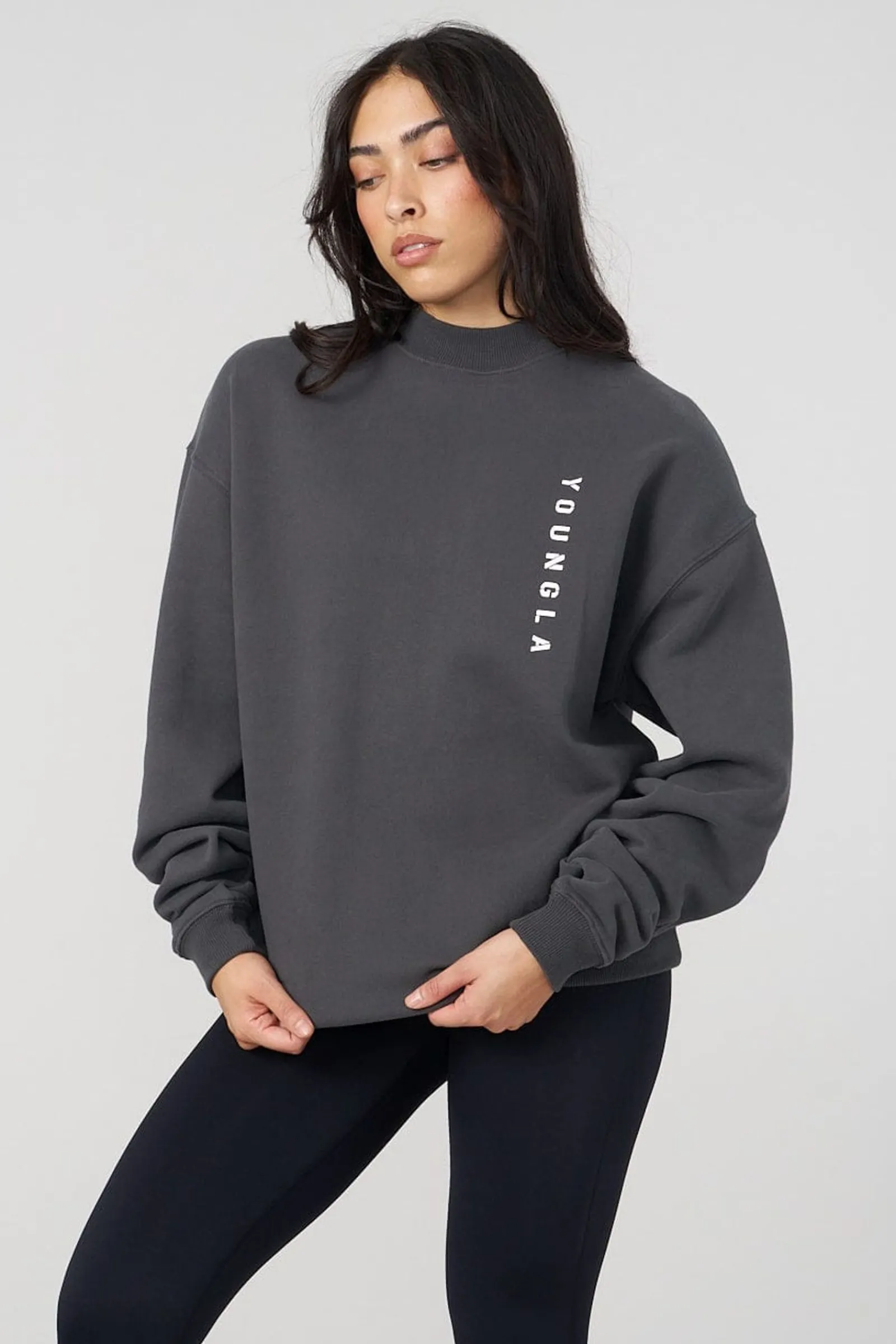 Outerwear<Youngla W539 Eternal Crewneck Black|Charcoal|Eggplant|Off-White