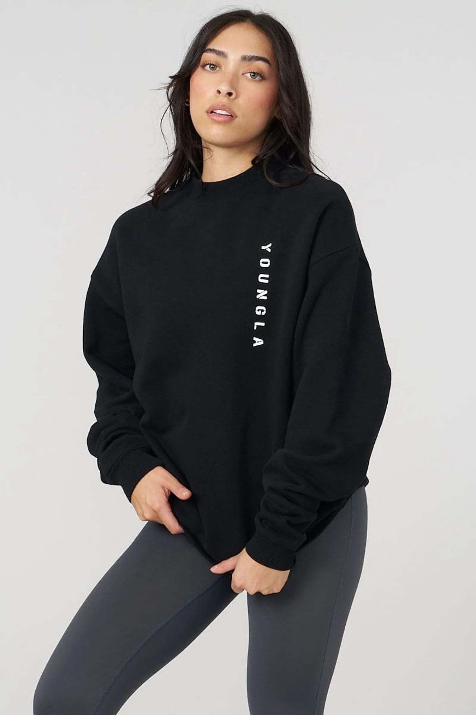 Outerwear<Youngla W539 Eternal Crewneck Black|Charcoal|Eggplant|Off-White