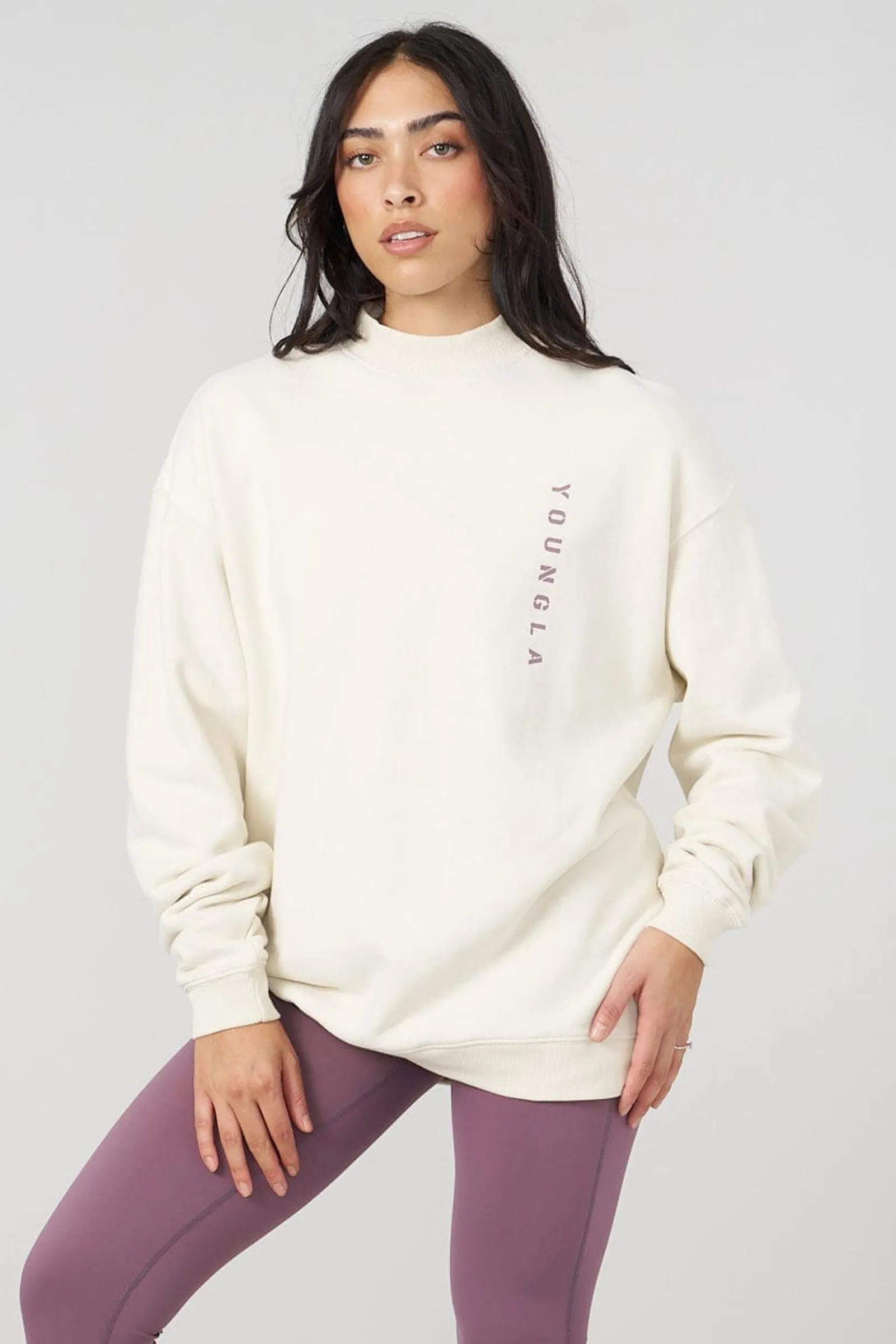 Outerwear<Youngla W539 Eternal Crewneck Black|Charcoal|Eggplant|Off-White