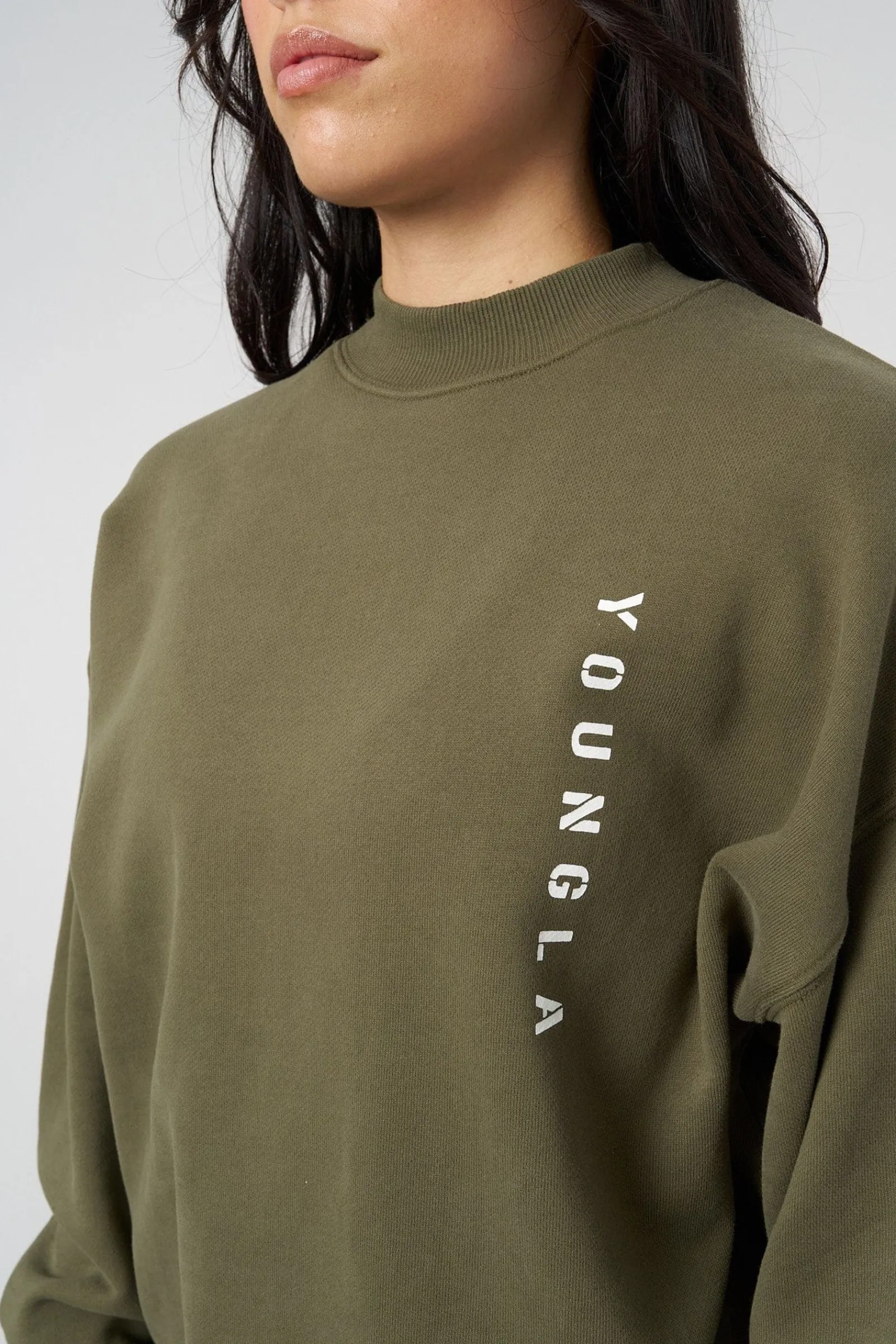 Outerwear<Youngla W539 Eternal Crewneck Black|Charcoal|Eggplant|Off-White