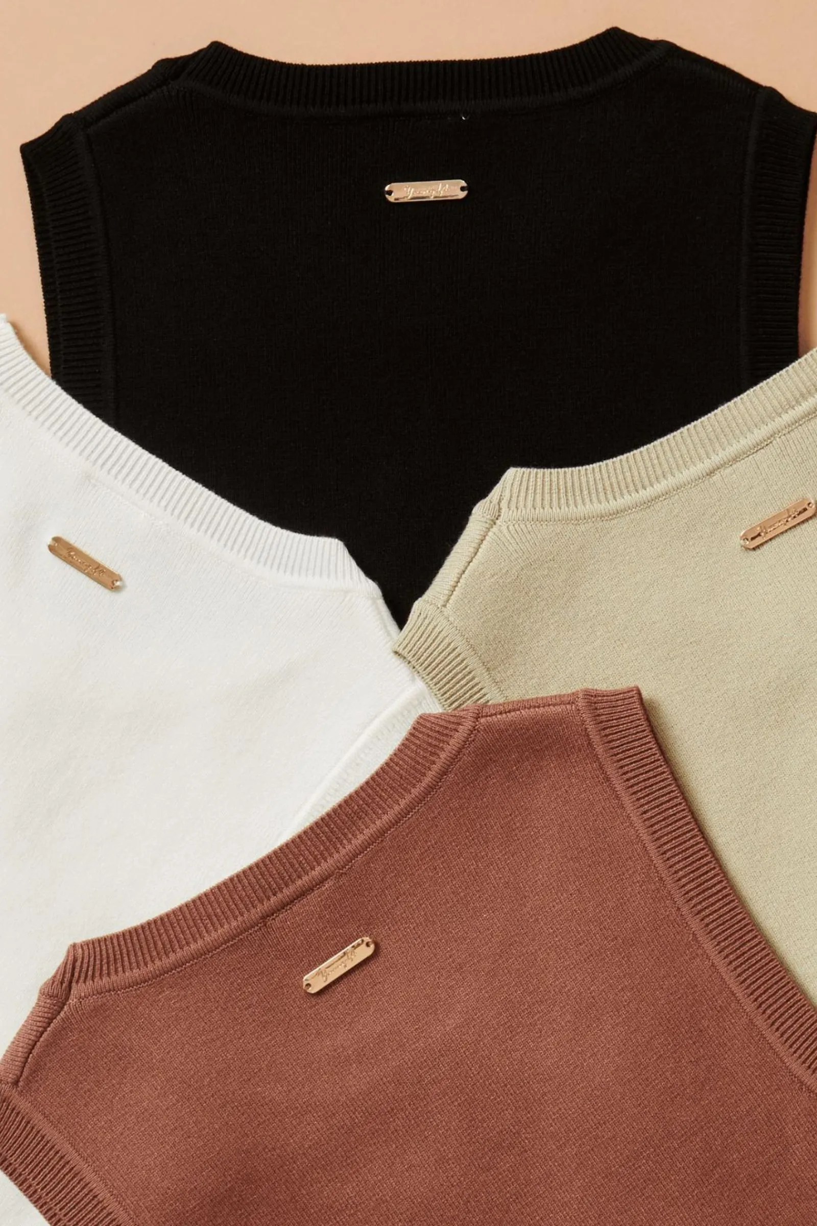 Tops<Youngla W317 Knit Tank Black|Coconut Milk|Mocha|Pistachio Green