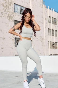 Leggings<Youngla W209 Level Up Leggings Forget Me Not Blue|Succulent Grey|Lotus Pink|Black Dahlia