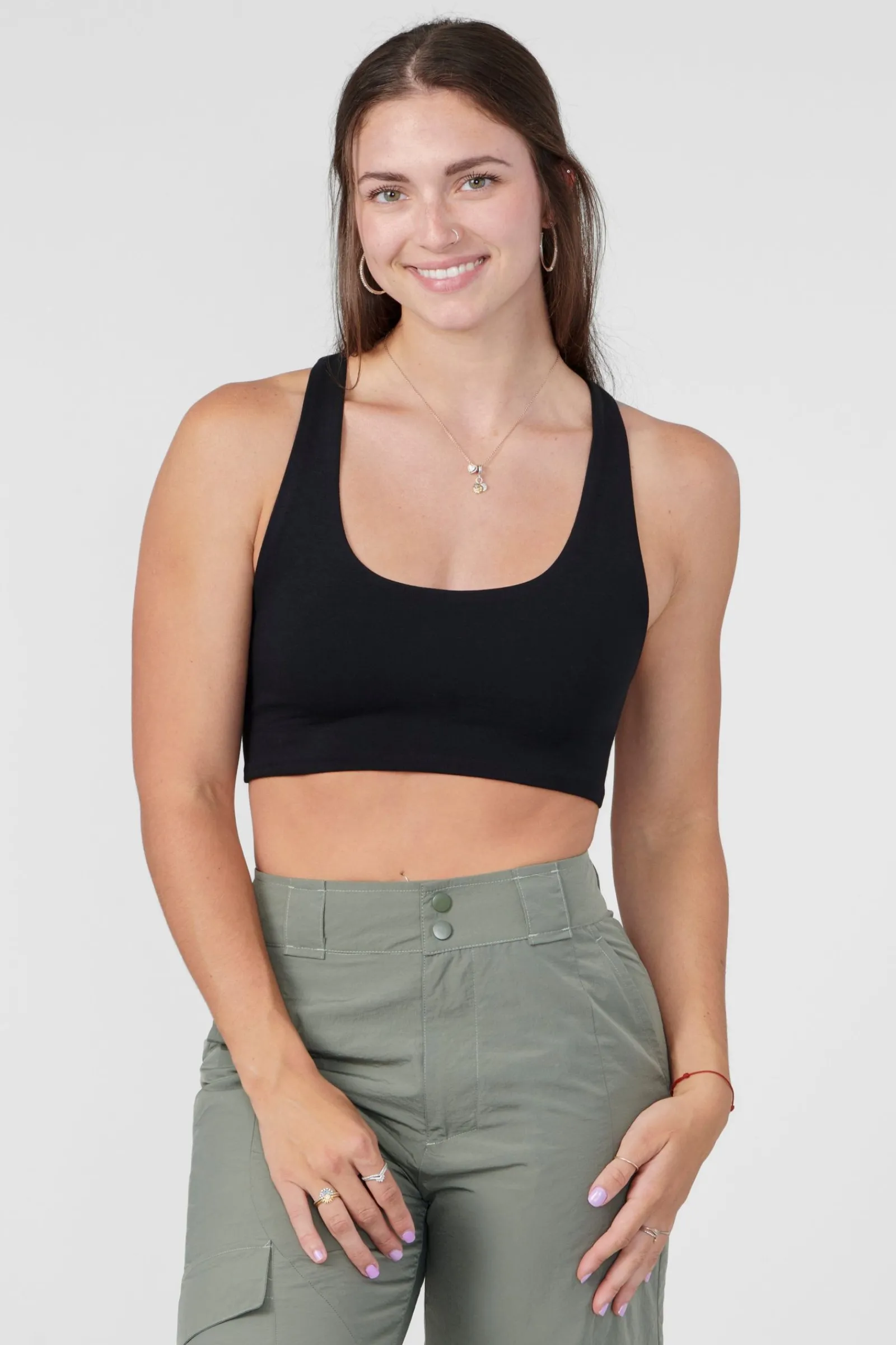 Bras<Youngla W306 Og Racerback 2.0 Ivory|Coal|Dark Olive|Black