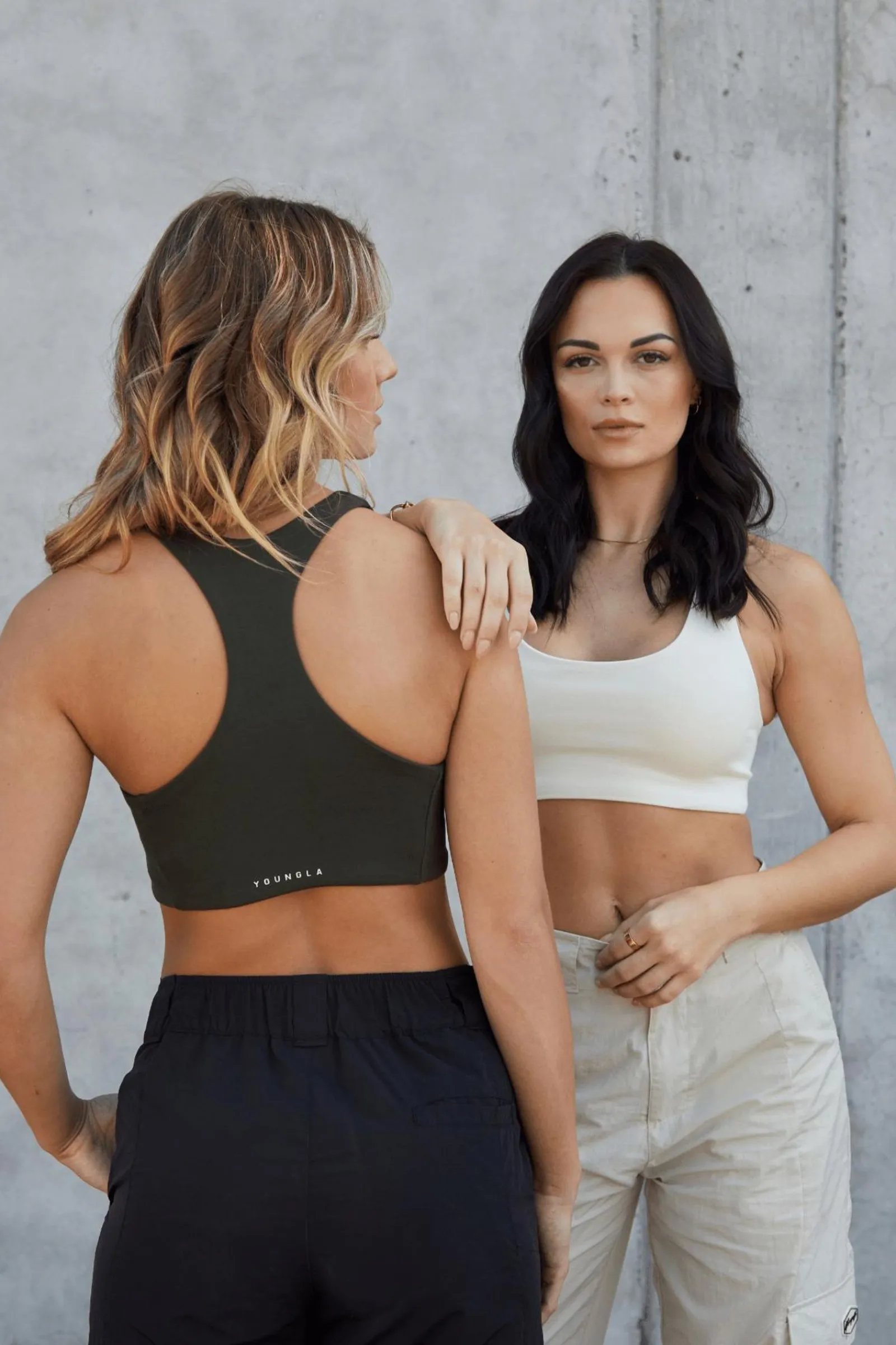 Bras<Youngla W306 Og Racerback 2.0 Ivory|Coal|Dark Olive|Black
