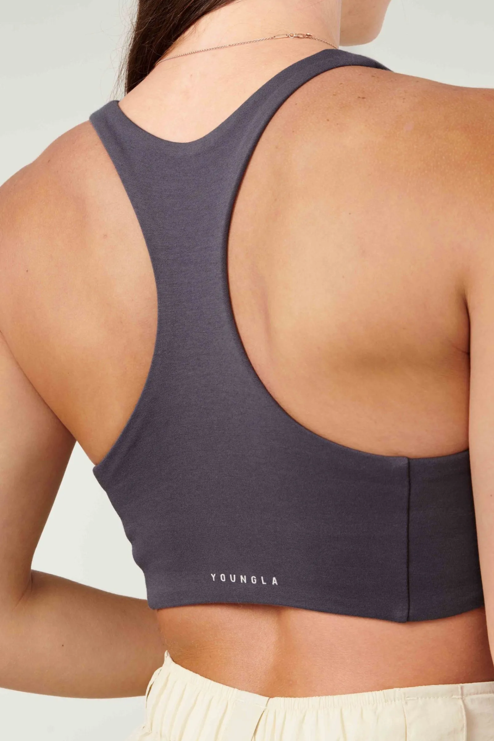 Bras<Youngla W306 Og Racerback 2.0 Ivory|Coal|Dark Olive|Black