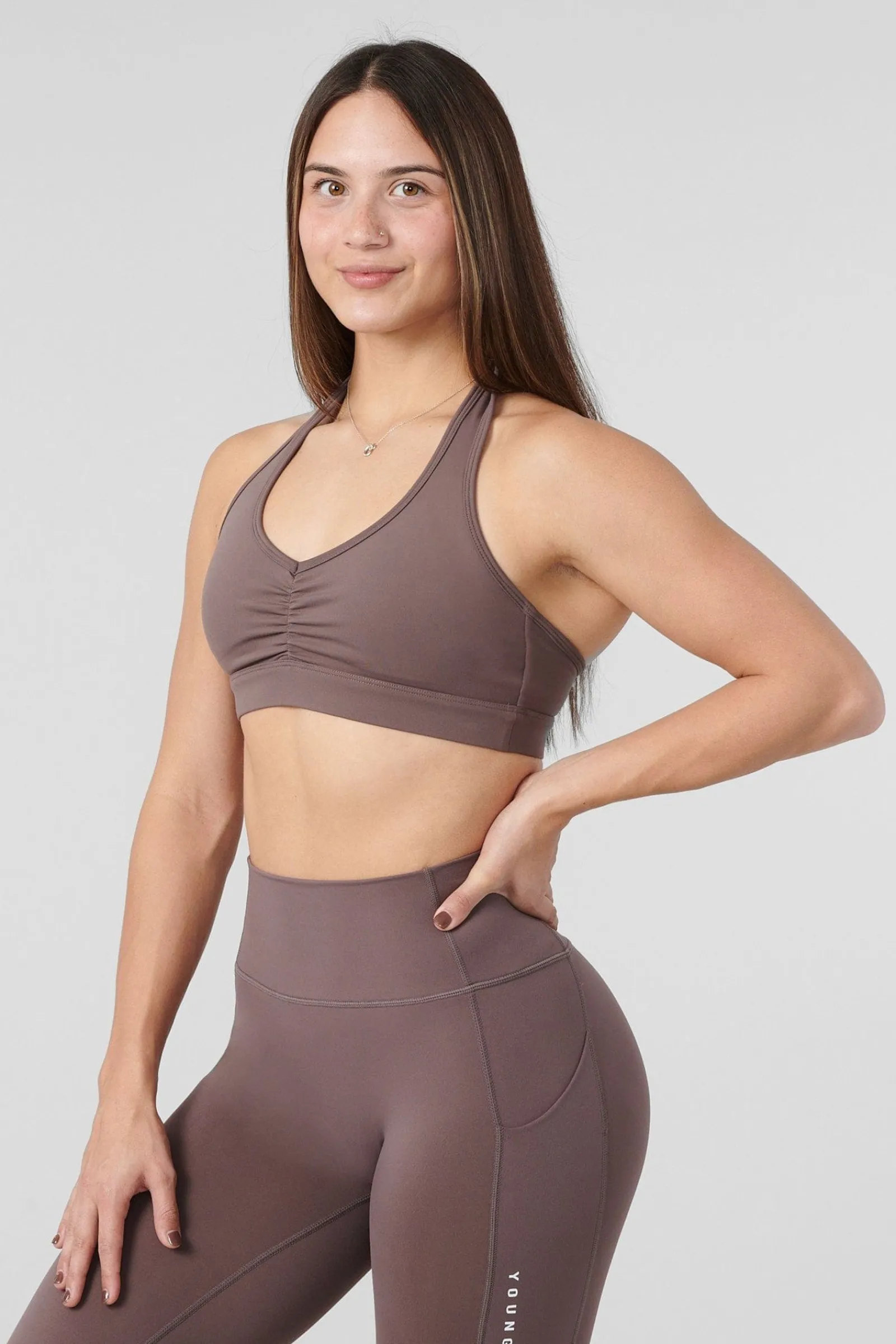 Bras<Youngla W320 Power Backless Sports Bra Plum Truffle|Black|Slate|Stone Grey