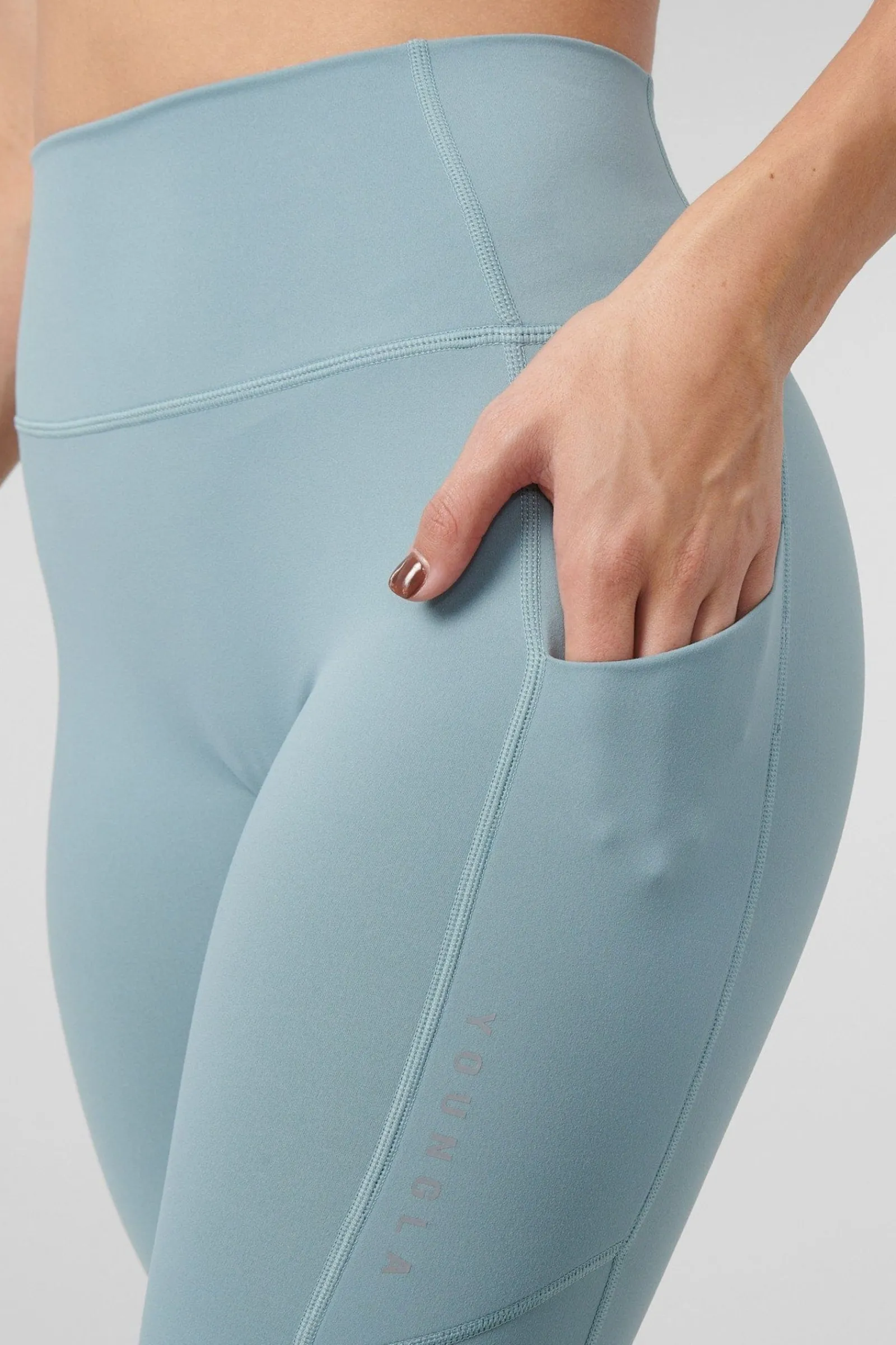 Leggings<Youngla W214 Power Leggings Plum Truffle|Black|Slate|Stone Grey