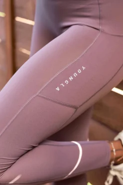 Leggings<Youngla W214 Power Leggings Plum Truffle|Black|Slate|Stone Grey