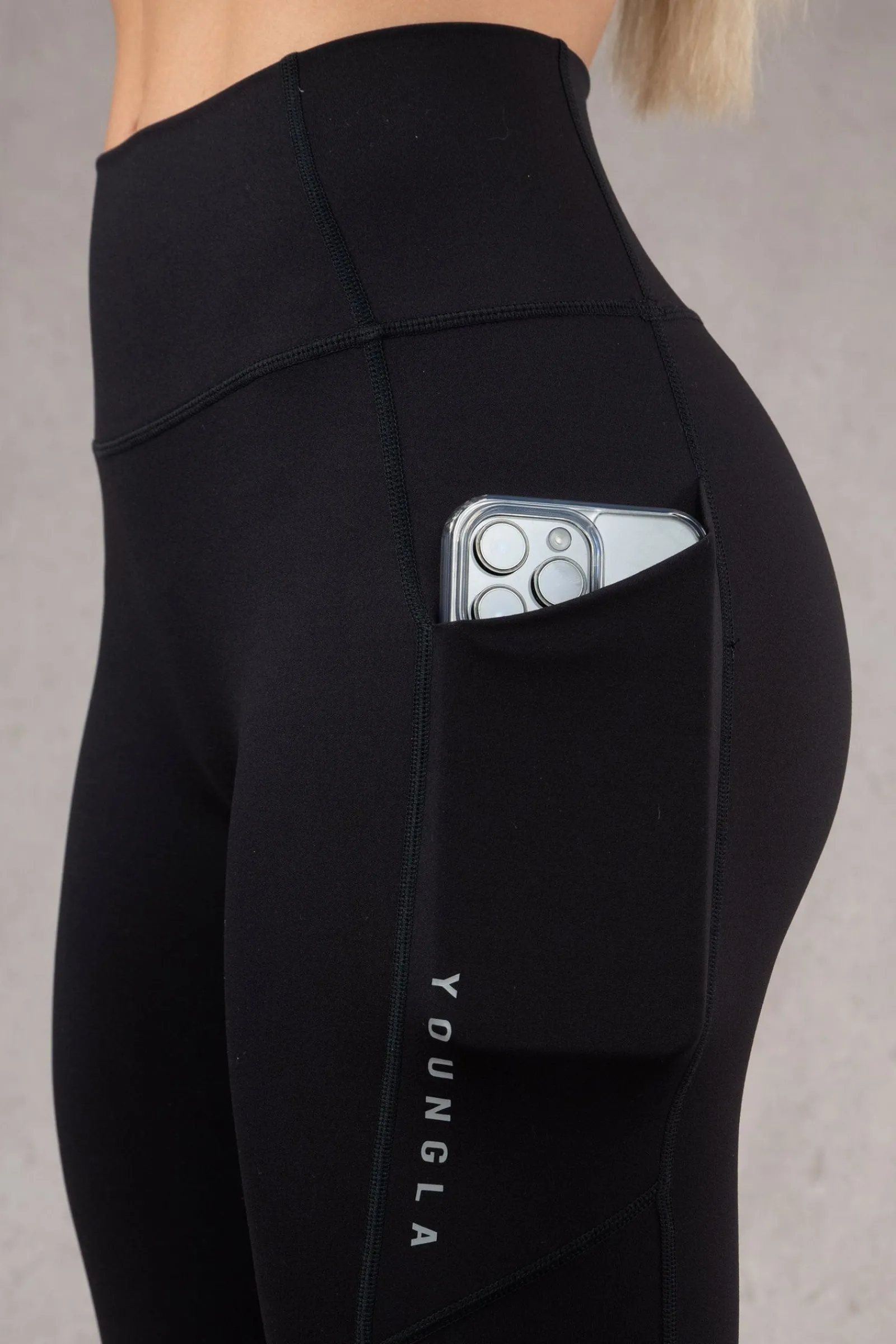 Leggings<Youngla W214 Power Leggings Plum Truffle|Black|Slate|Stone Grey