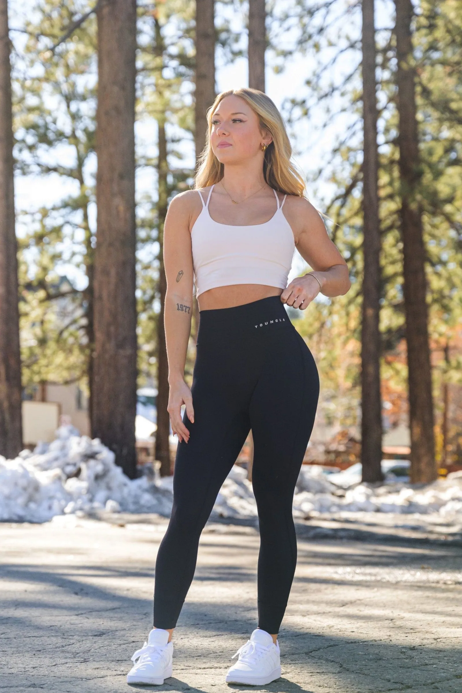 Leggings<Youngla W212 Progress Leggings Plum Truffle|Black|Sage Green|Forget Me Not Blue