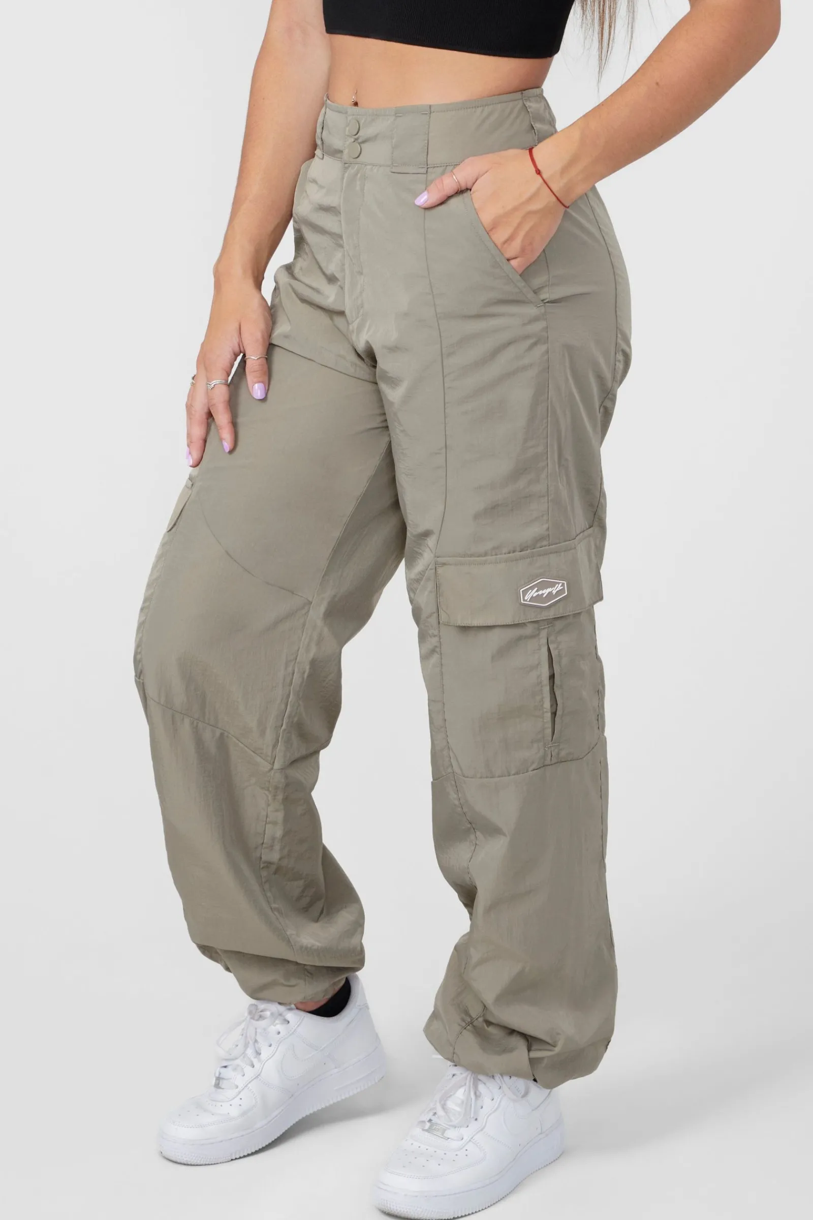 Joggers & Pants<Youngla W222 Retro Cargo Joggers Black|Eucalyptus|Off-White|Taupe