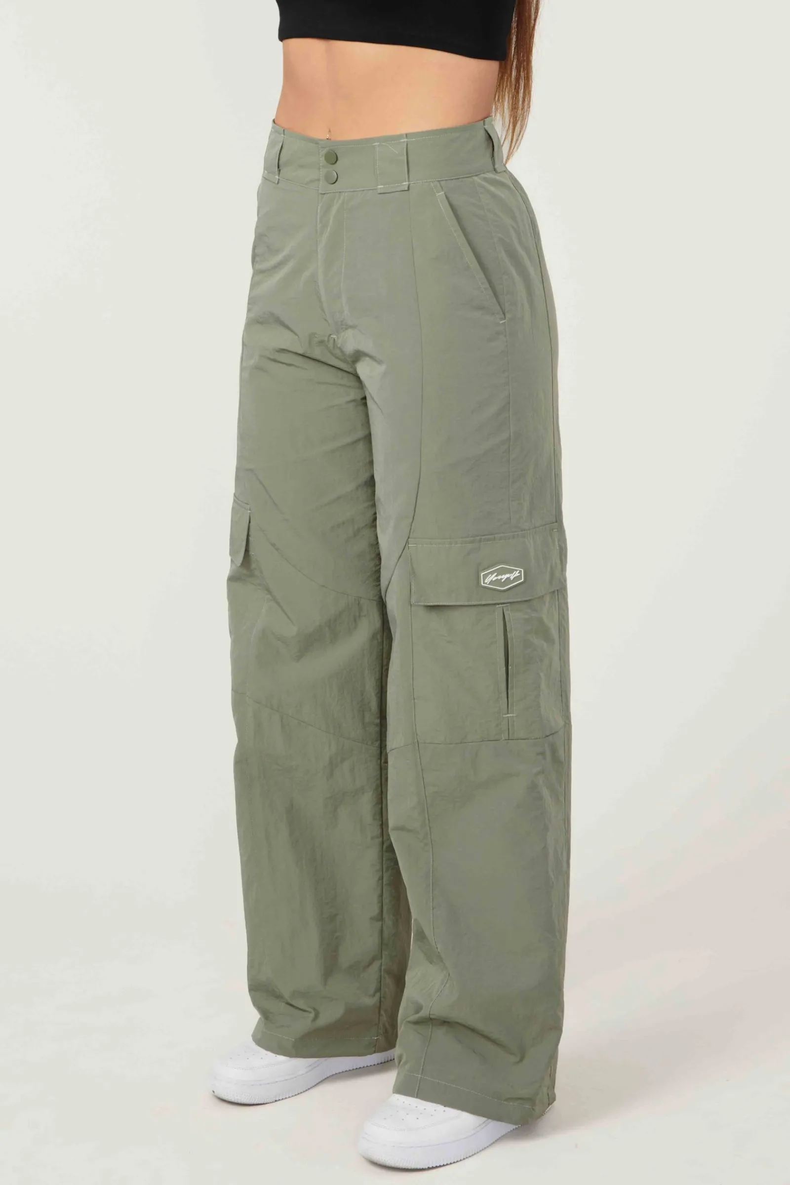 Joggers & Pants<Youngla W222 Retro Cargo Joggers Black|Eucalyptus|Off-White|Taupe