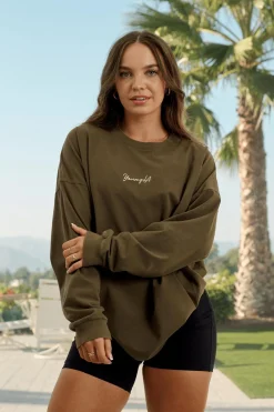 Tops<Youngla W416 Retro Long Sleeve Fall 23 Black|Brown Wash|Green Wash|Mustang Wash