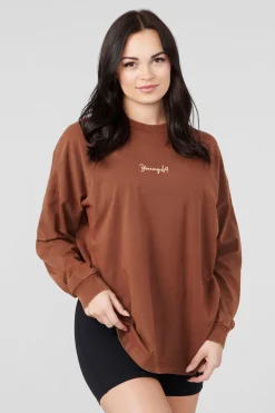 Tops<Youngla W416 Retro Long Sleeve Fall 23 Black|Brown Wash|Green Wash|Mustang Wash