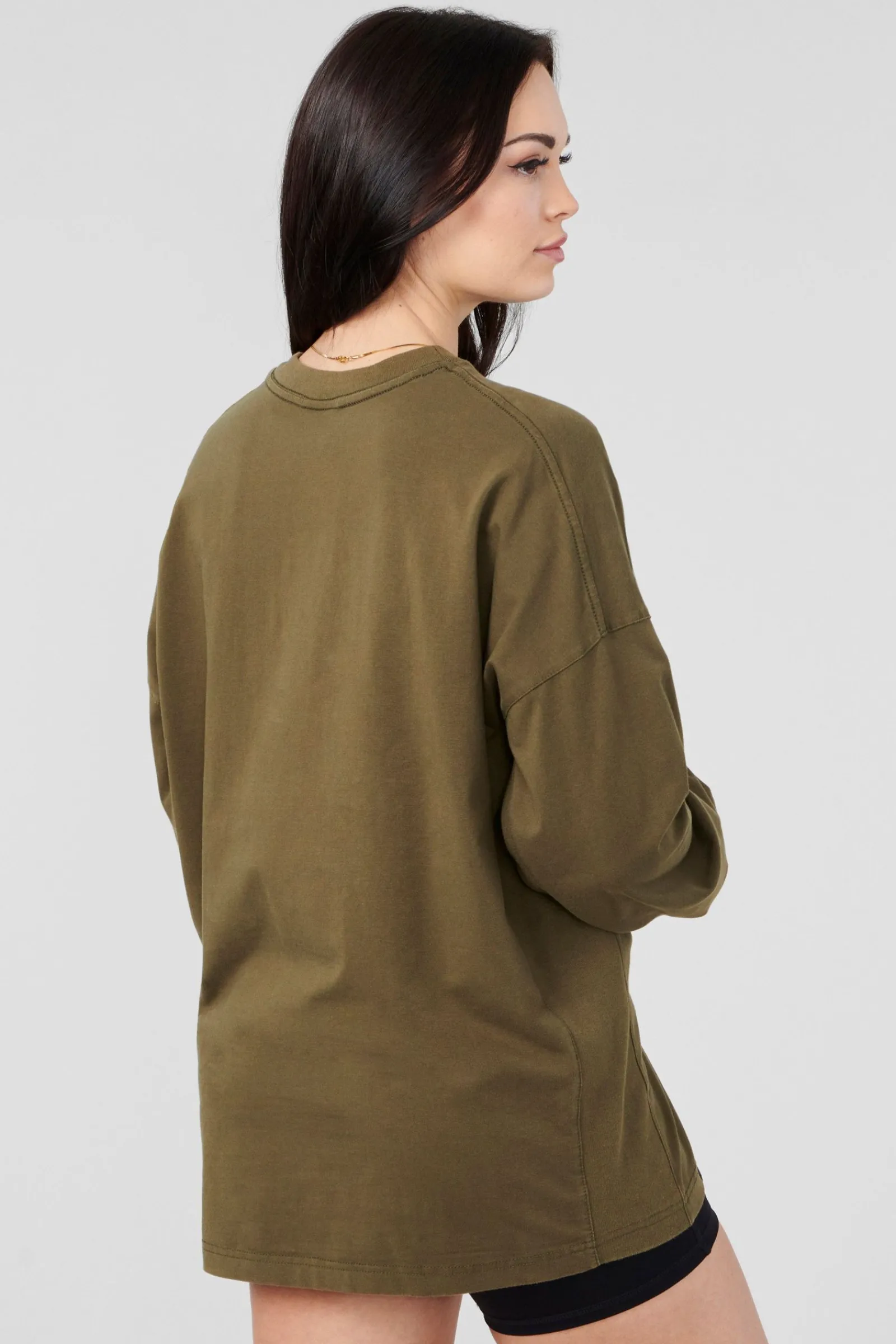 Tops<Youngla W416 Retro Long Sleeve Fall 23 Black|Brown Wash|Green Wash|Mustang Wash