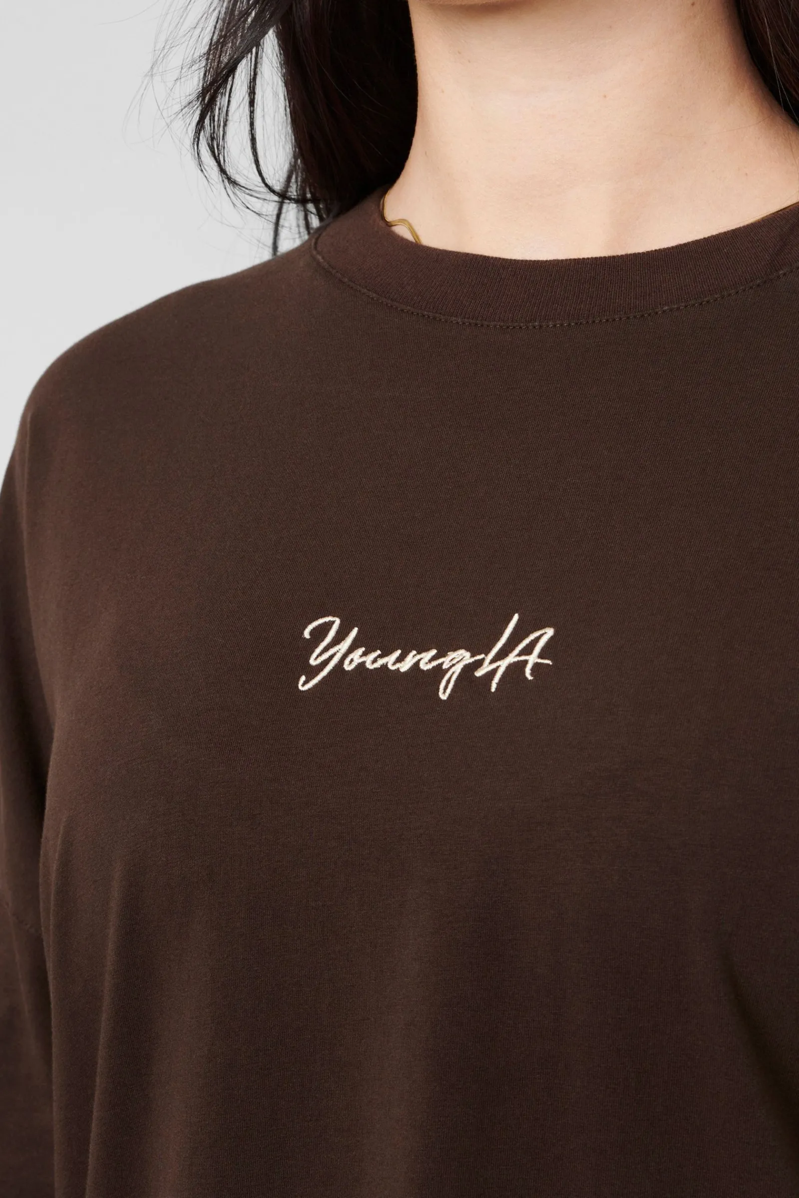 Tops<Youngla W416 Retro Long Sleeve Fall 23 Black|Brown Wash|Green Wash|Mustang Wash