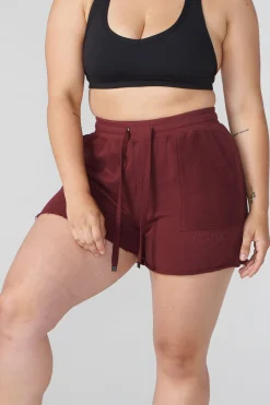 Shorts<Youngla W114 Reversed Terry Shorts Sky Blue|Black|Bone|Burgundy