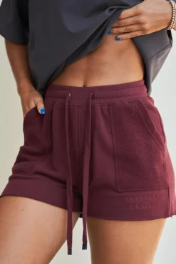 Shorts<Youngla W114 Reversed Terry Shorts Sky Blue|Black|Bone|Burgundy
