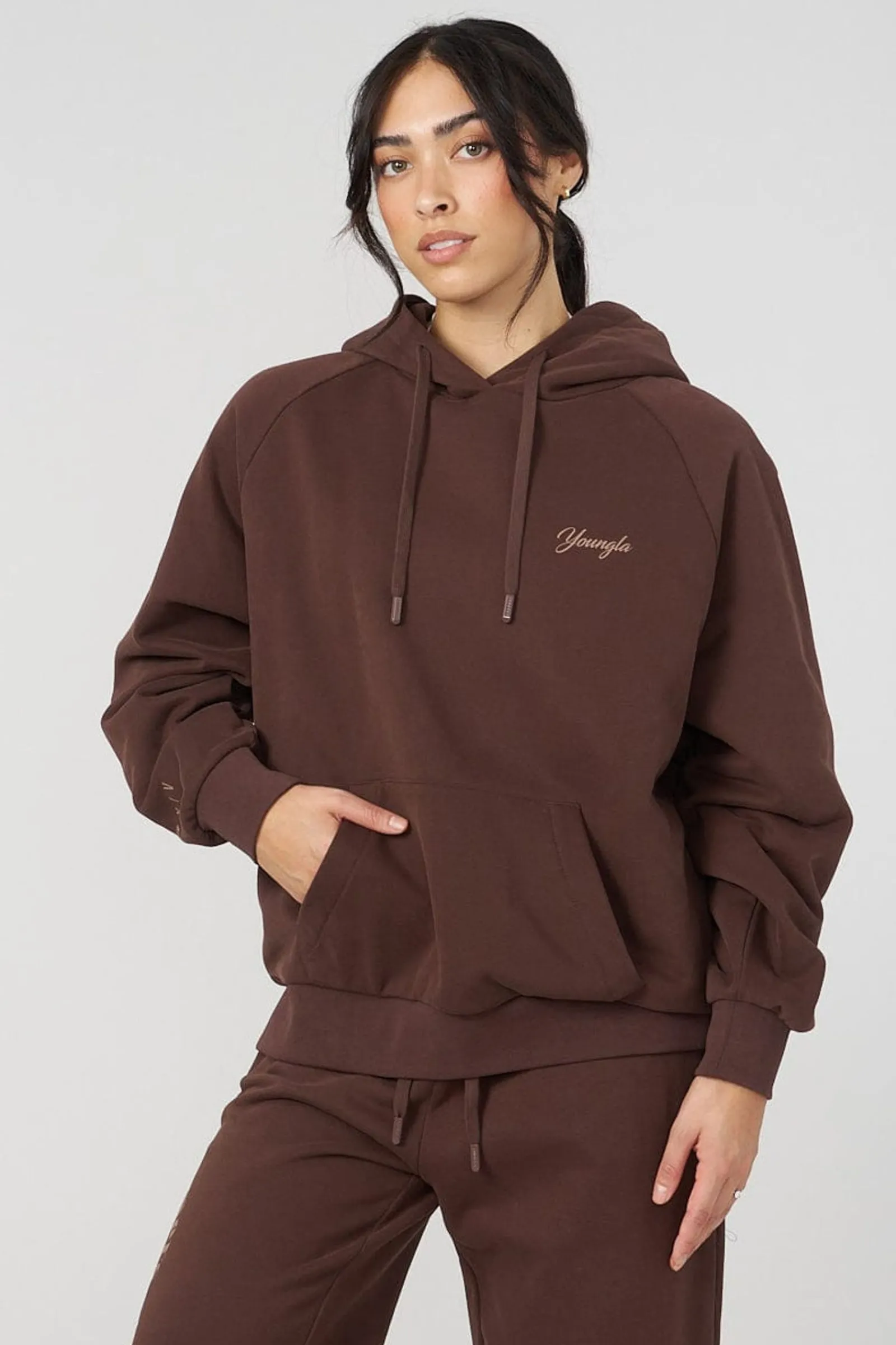 Outerwear<Youngla W516 Revolve Hoodie Black|Bone|Brown|Crushed Mauve