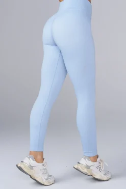 Leggings<Youngla W243 Ribbed Seamless Legging Black|Blue|Cream|Mauve