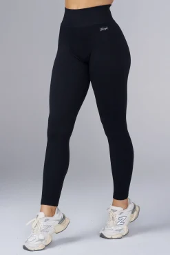 Leggings<Youngla W243 Ribbed Seamless Legging Black|Blue|Cream|Mauve