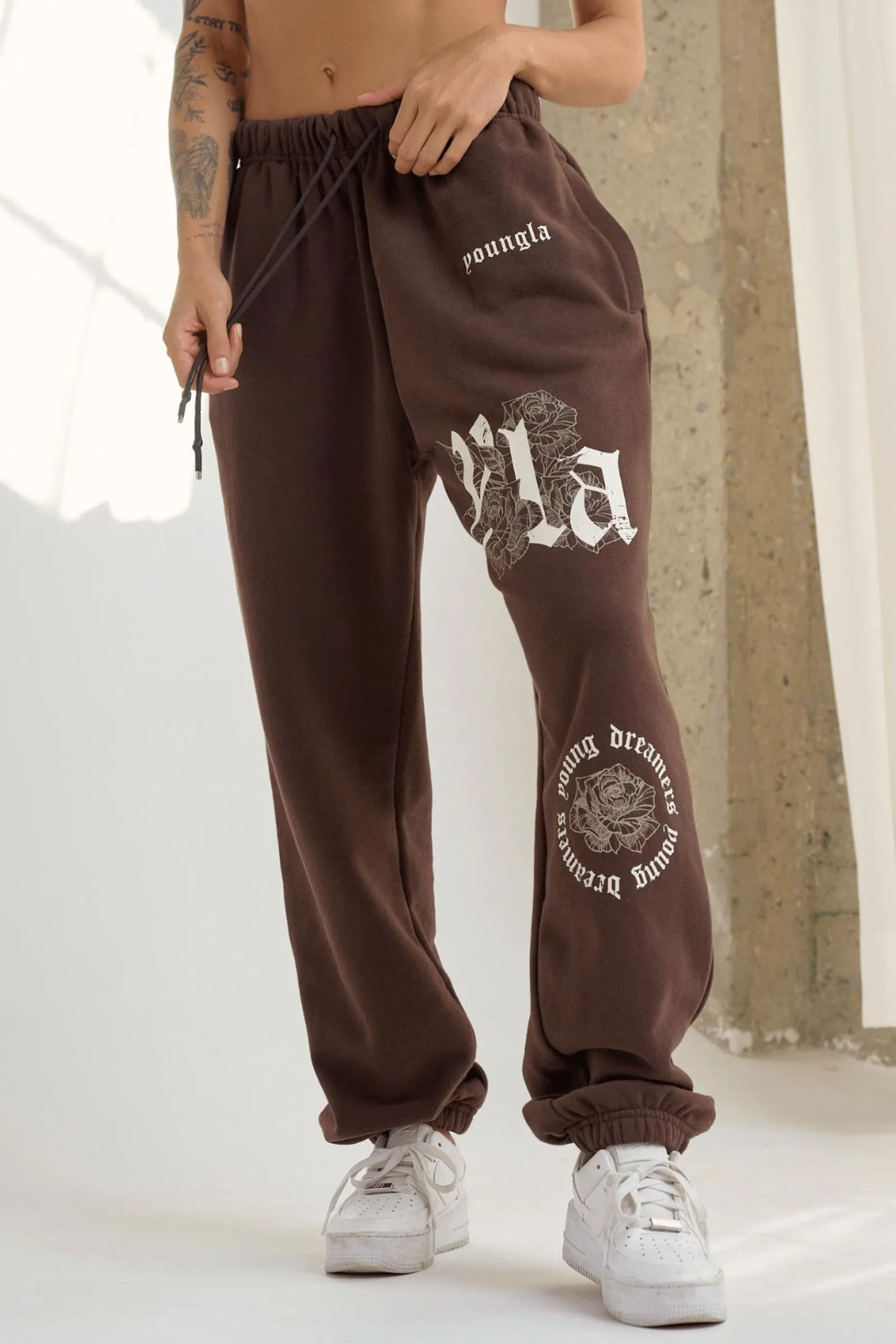 Joggers & Pants<Youngla W224 Rose Joggers Black|Brown|Desert Olive|Off-White
