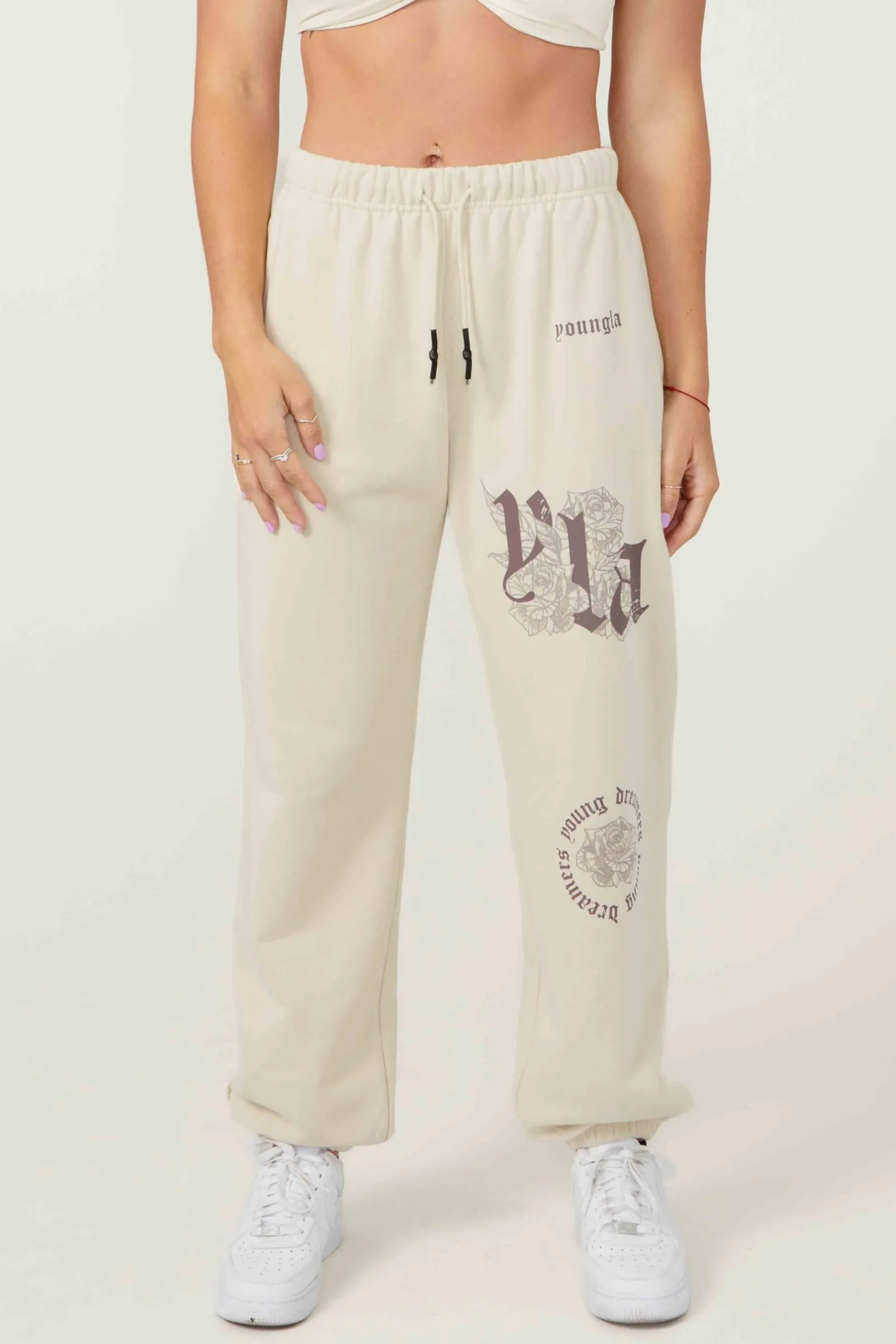 Joggers & Pants<Youngla W224 Rose Joggers Black|Brown|Desert Olive|Off-White