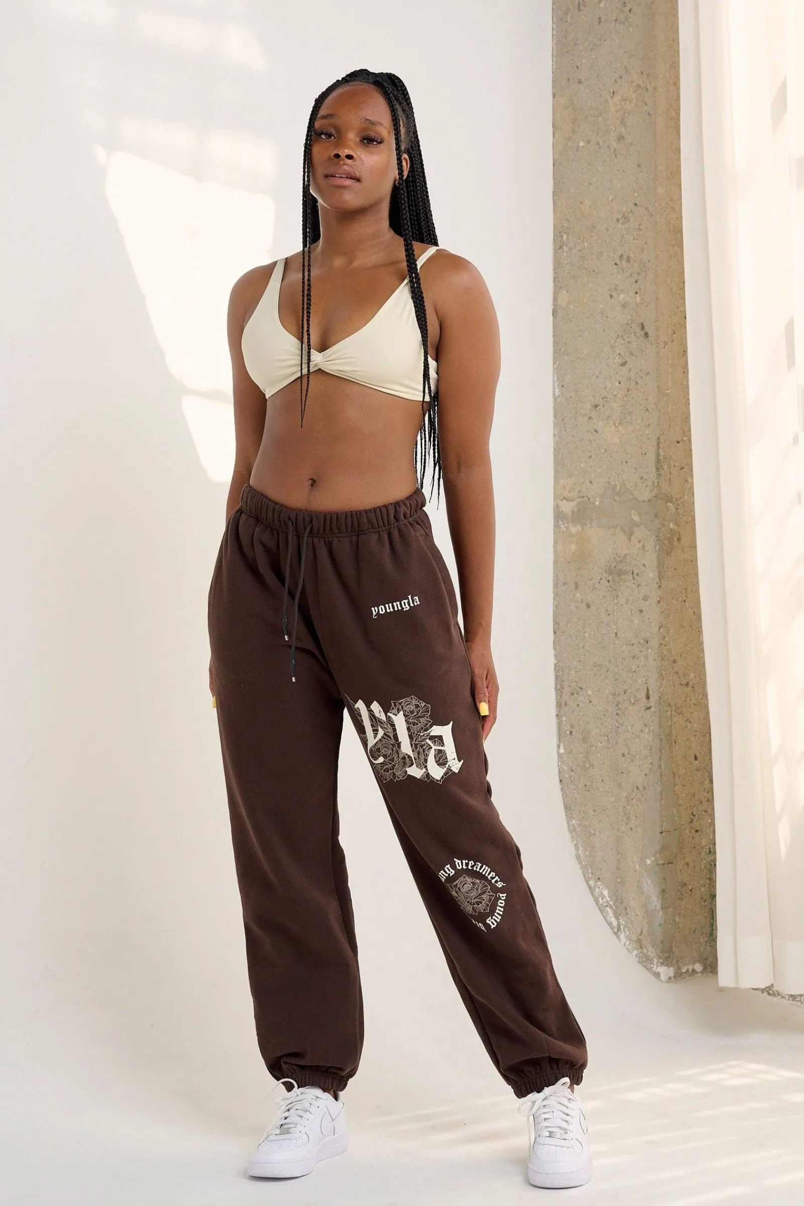 Joggers & Pants<Youngla W224 Rose Joggers Black|Brown|Desert Olive|Off-White