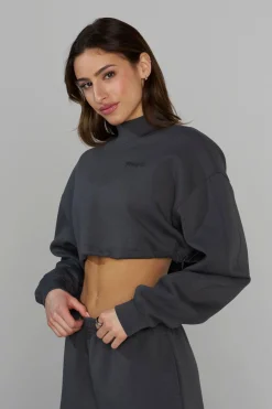 Outerwear<Youngla W540 Scuba Crop Black|Brick|Vanilla|Charcoal