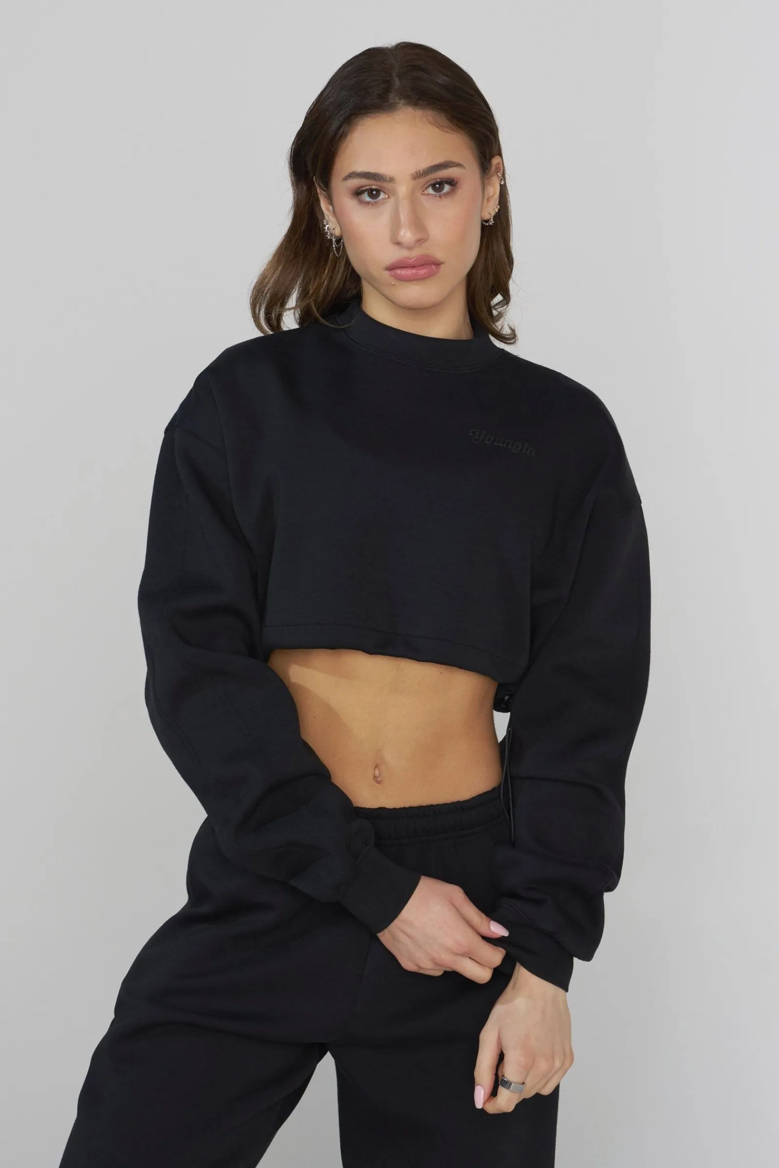 Outerwear<Youngla W540 Scuba Crop Black|Brick|Vanilla|Charcoal