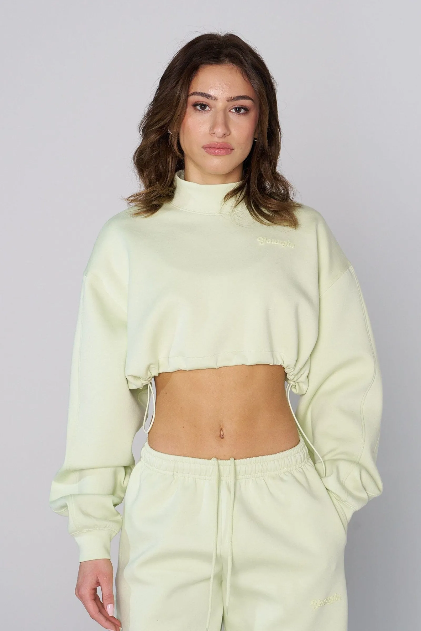Outerwear<Youngla W540 Scuba Crop Black|Brick|Vanilla|Charcoal