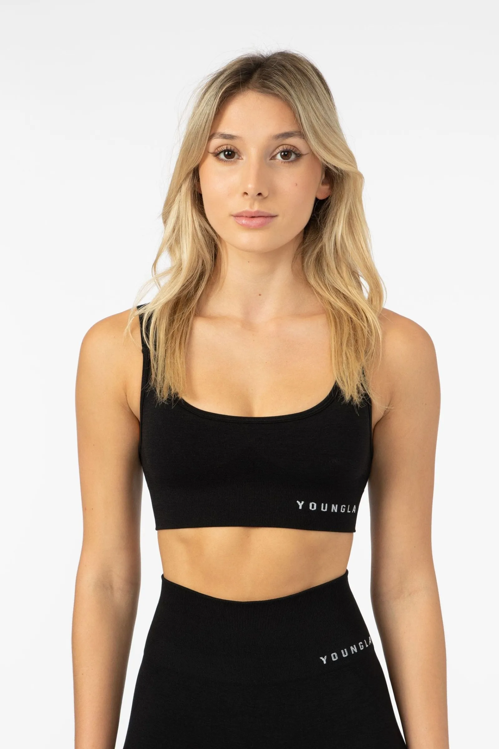 Bras<Youngla W308 Seamless Sports Bra Skylight|Stone Grey|Black|Purple Dove