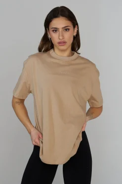 Tops<Youngla W443 Simple Tee Black|Brick|Vanilla|Charcoal