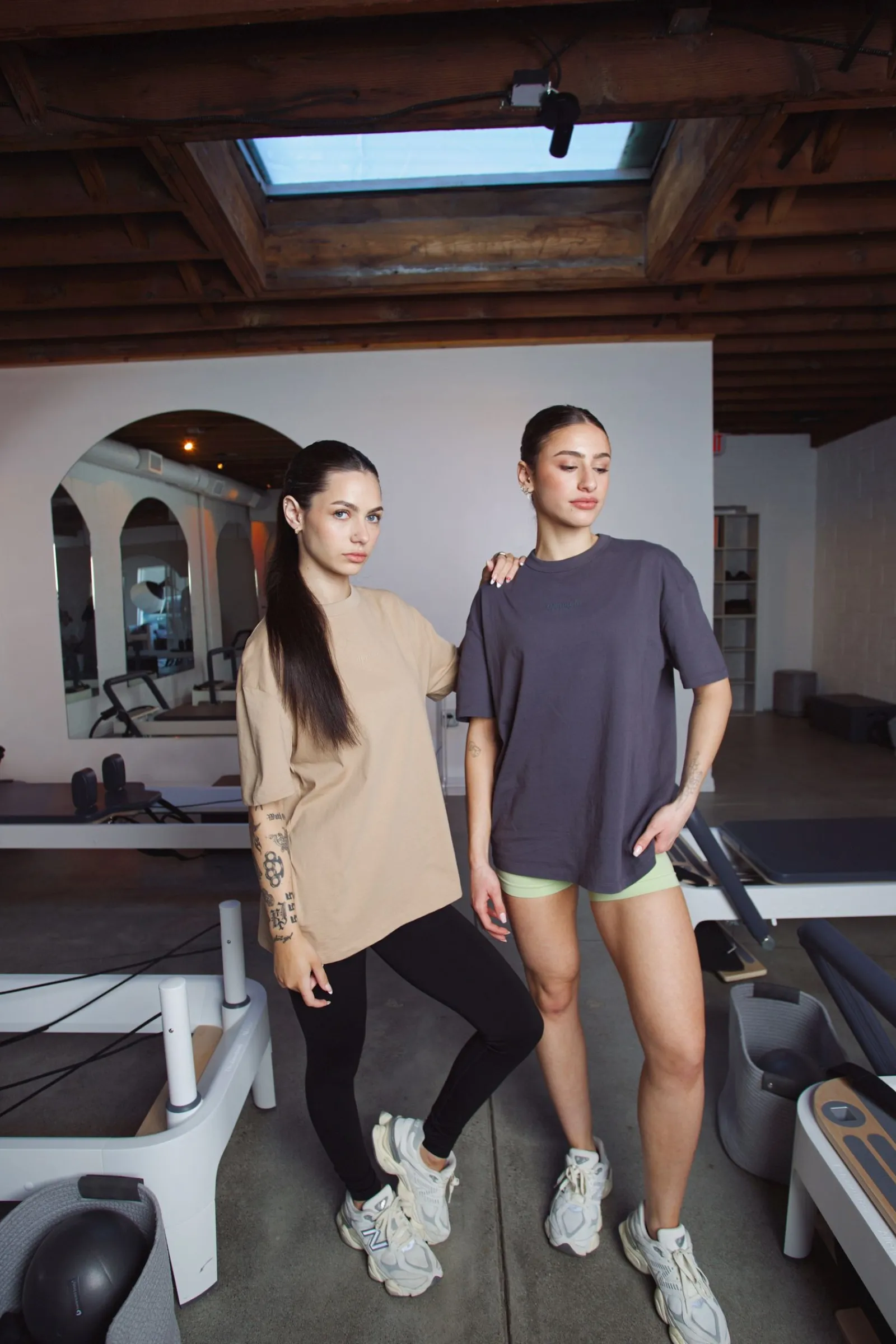 Tops<Youngla W443 Simple Tee Black|Brick|Vanilla|Charcoal