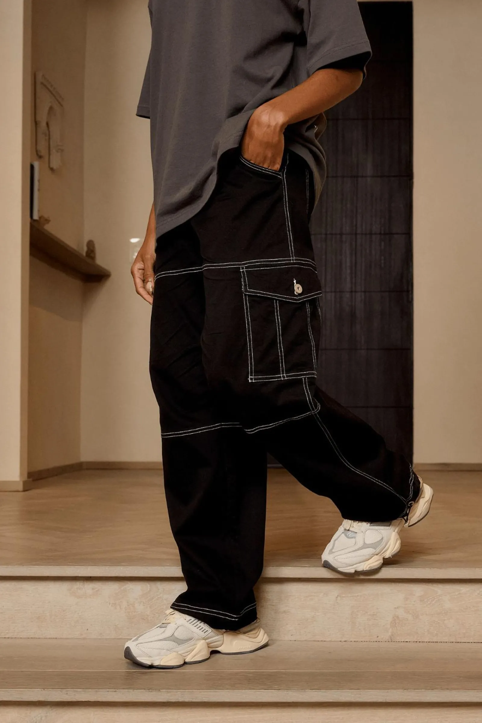 Joggers & Pants<Youngla W225 Streak Cargos Black|Dark Brown|Desert Olive|Stone