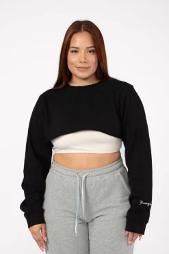 Outerwear<Youngla W501 Super Crop Sweater Coal|Brown|Bone|Black